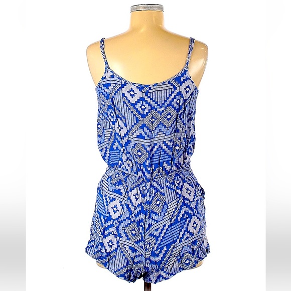 Olivaceous Blue Aztec Romper, M - Picture 3 of 4